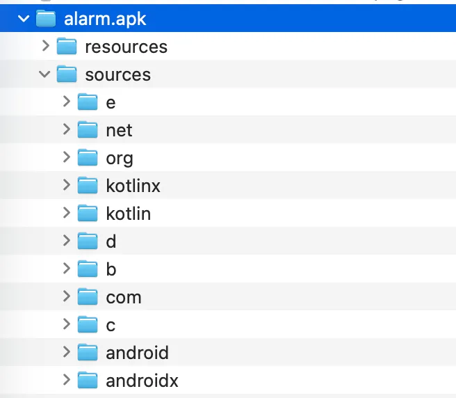 alarm apk decompiled
