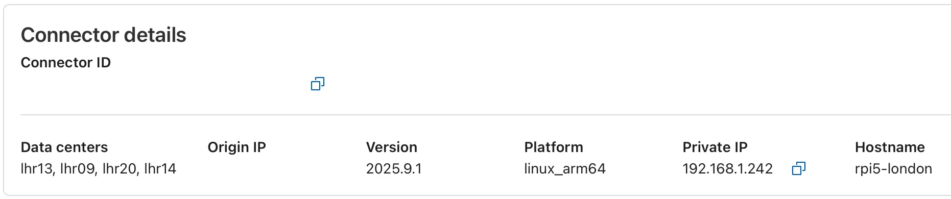 tunnel setup correctly